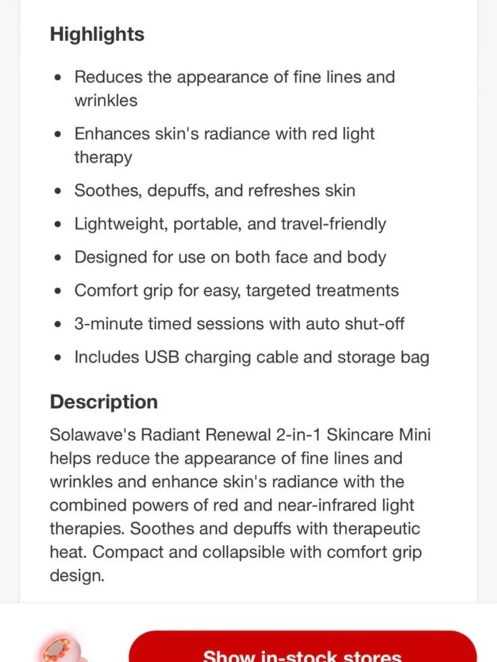 Solawave 3-Minute Light Therapy Acne Spot Treatment - Purple - Picture 6 of 6